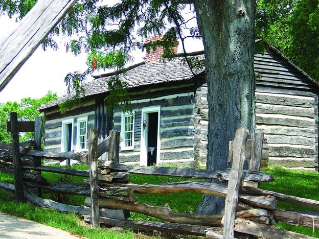 The Lincoln family log cabin at Lincoln Log Cabin State Historic Site